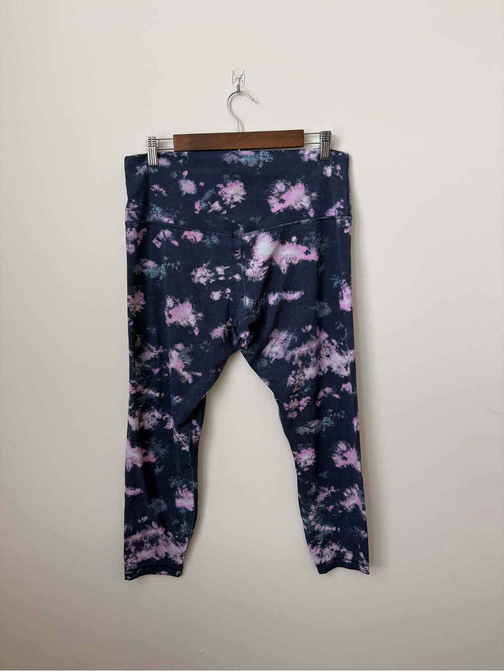 Lululemon Align High Rise Pant 25” Circulate Tie Dye Mineral Blue Multi Size 14 - Picture 3 of 8